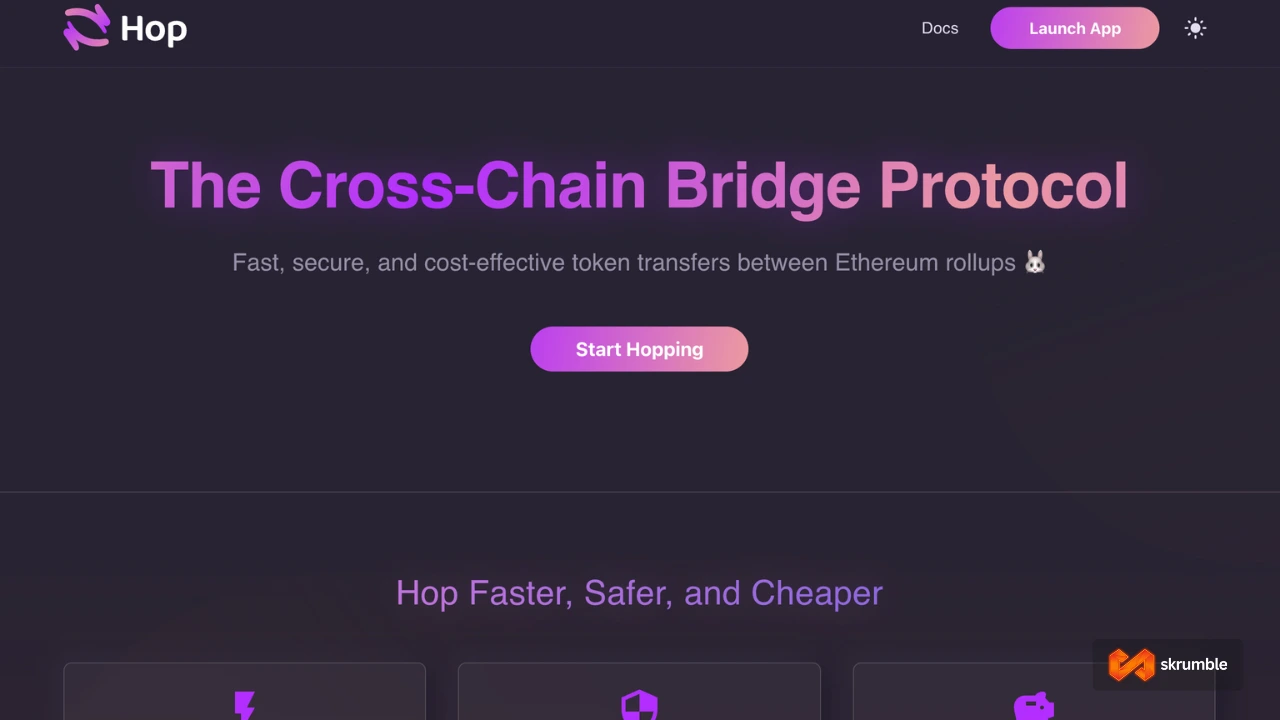 Hop Protocol homepage
